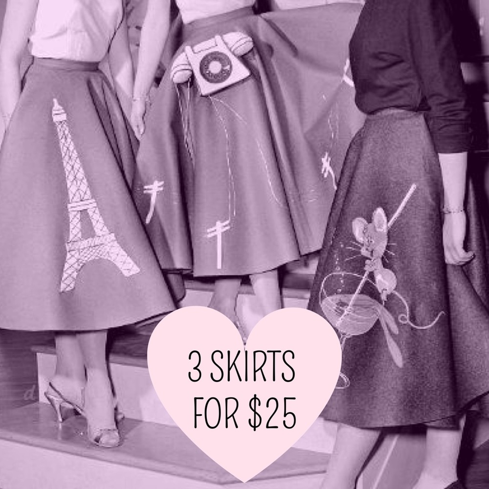 *4 SKIRTS FOR $20: REDUCED